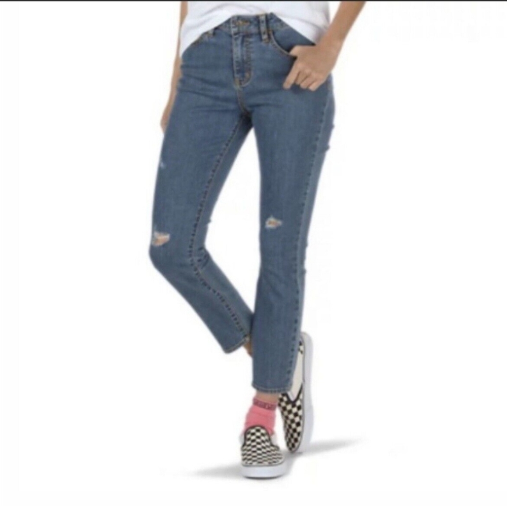 Vans Distressed Skinny Denim Jeans High Rise Size 30